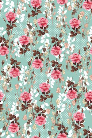 彩底花卉印花华亿平台图片