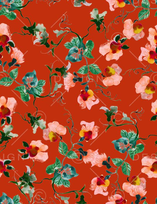 花卉印花华亿平台图片