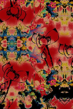 花卉印花华亿平台图片