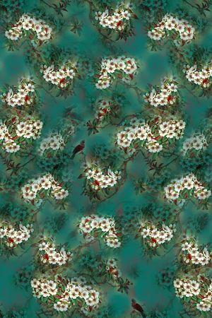 小碎花印花华亿平台图片