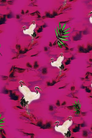 竹子印花华亿平台图片