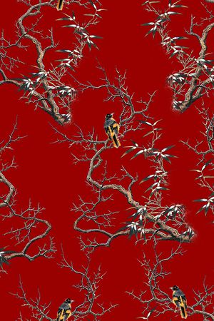 树枝印花华亿平台图片