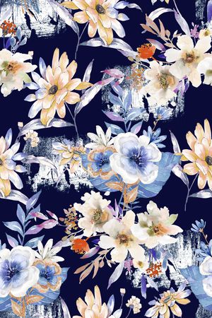 花卉印花华亿平台图片