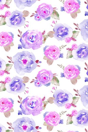 手绘花卉印花华亿平台图片