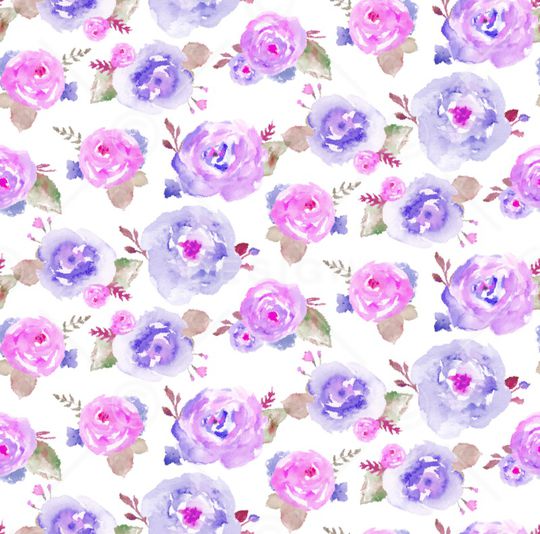 手绘花卉印花华亿平台图片