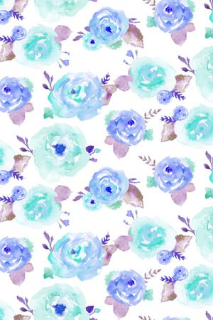 手绘花卉印花华亿平台图片