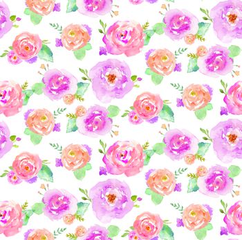 手绘花卉印花华亿平台图片