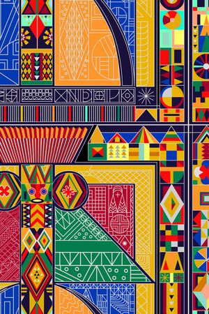 七巧板印花华亿平台图片