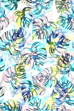 清新热带风印花华亿平台图片