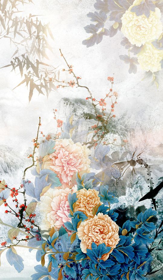 梅花印花华亿平台图片