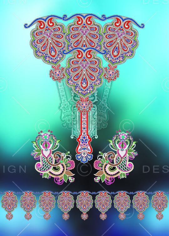 民族花卉印花华亿平台图片