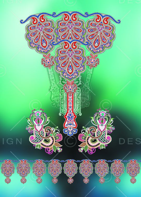 民族花卉印花华亿平台图片