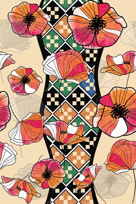 几何印花华亿平台图片