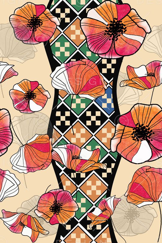 几何印花华亿平台图片