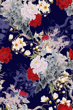 中国风印花华亿平台图片