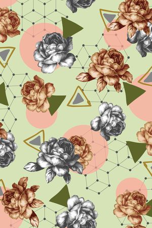 几何印花华亿平台图片