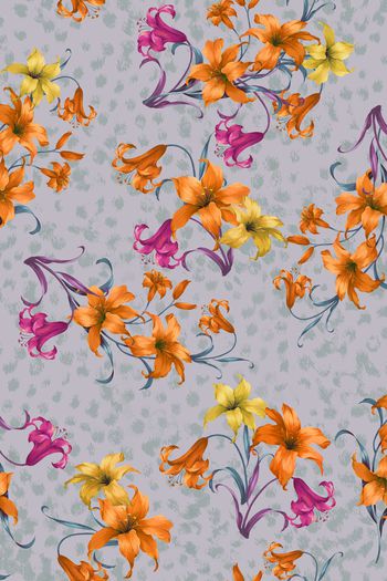 小碎花印花华亿平台图片