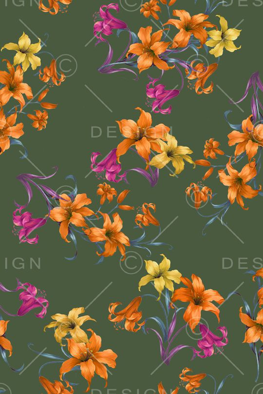 小碎花印花华亿平台图片