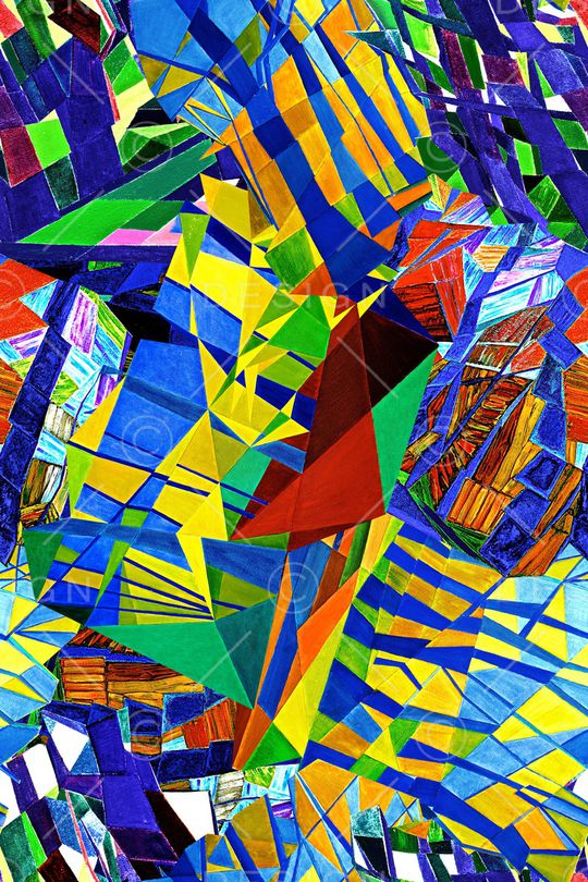 几何印花华亿平台图片