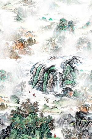 中国风印花华亿平台图片