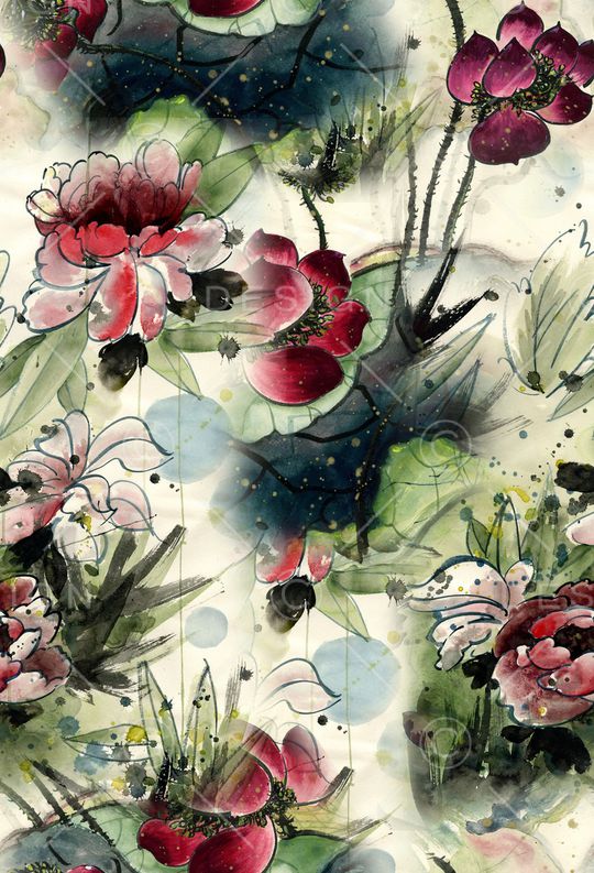 中国风印花印花华亿平台图片