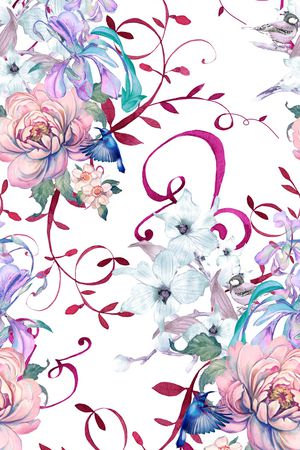 花卉印花华亿平台图片