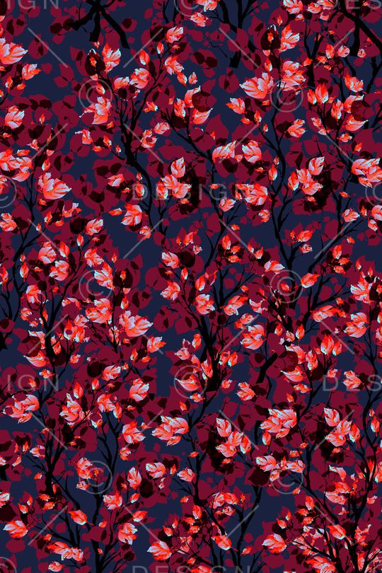 抽象花卉印花华亿平台图片