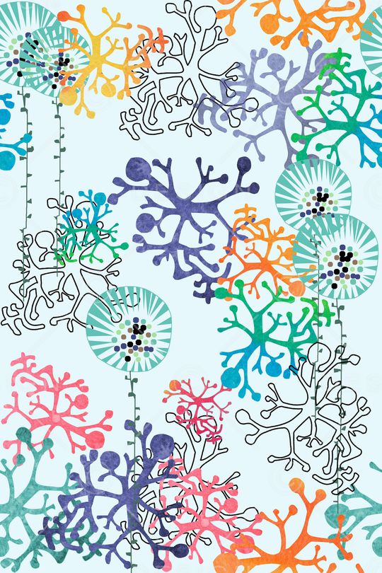 手绘花卉印花华亿平台图片