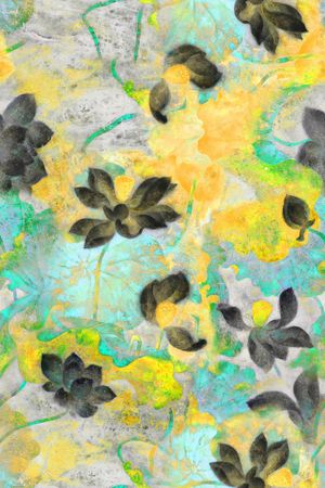 泼墨印花华亿平台图片