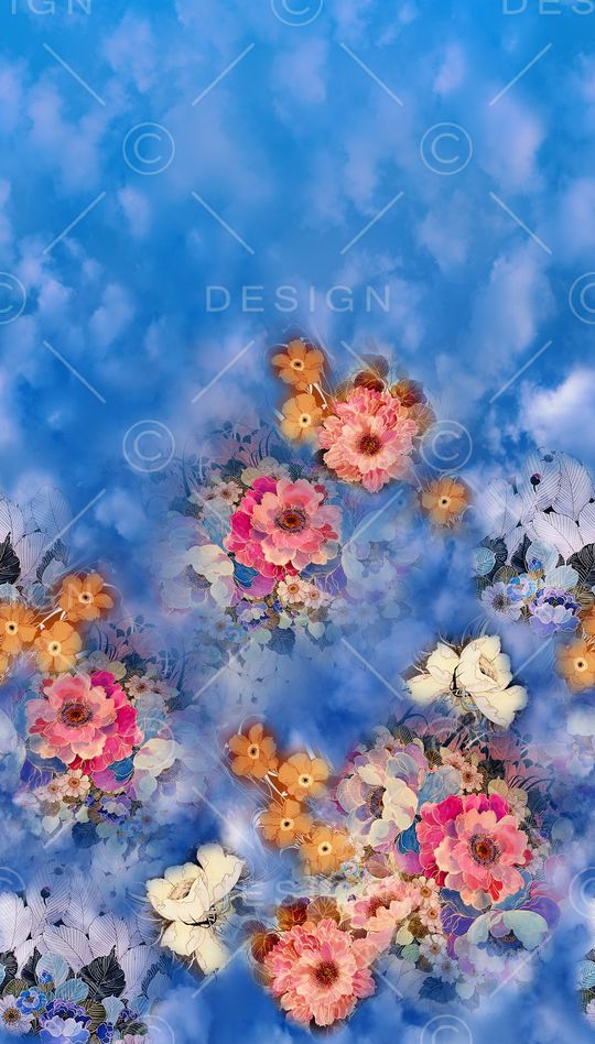 牡丹印花华亿平台图片