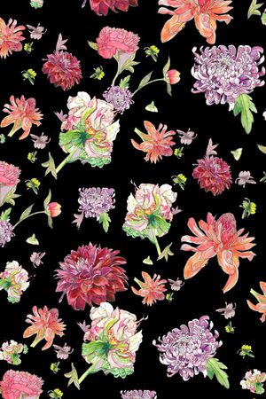 花卉印花华亿平台图片