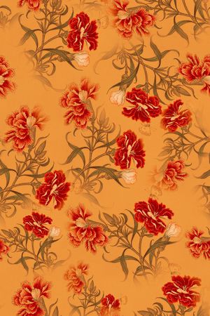 牡丹印花华亿平台图片