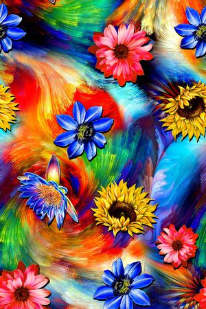 七彩印花华亿平台图片