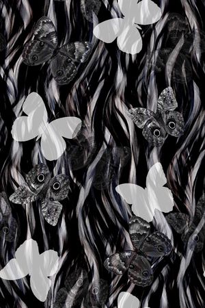 蝴蝶印花华亿平台图片