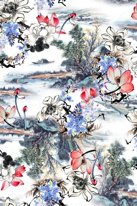 素雅印花华亿平台图片