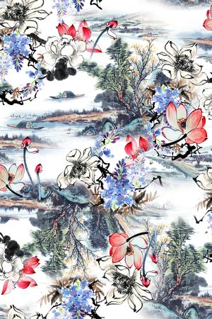 素雅印花华亿平台图片