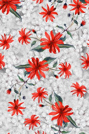 花卉印花华亿平台图片