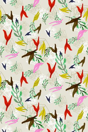 几何印花华亿平台图片