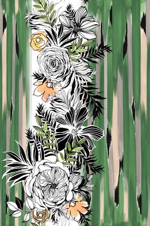 条纹印花华亿平台图片