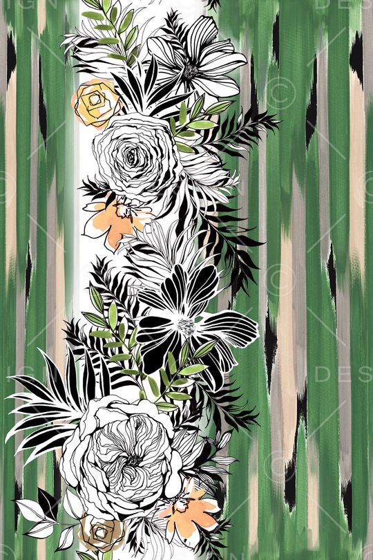 条纹印花华亿平台图片