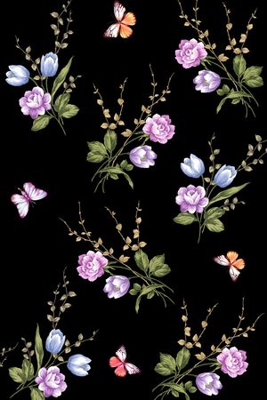 小碎花印花华亿平台图片