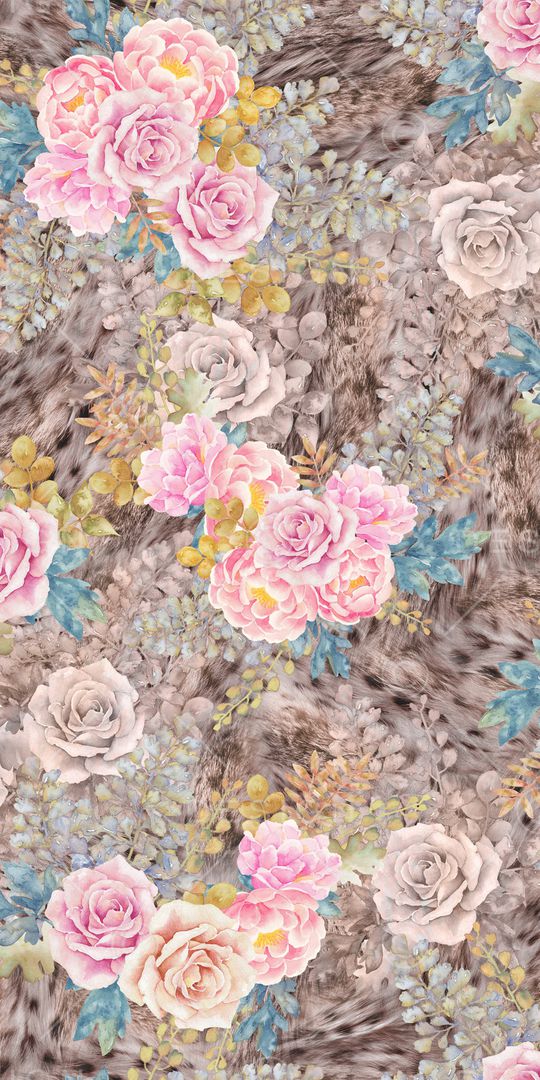 满版散花印花华亿平台图片