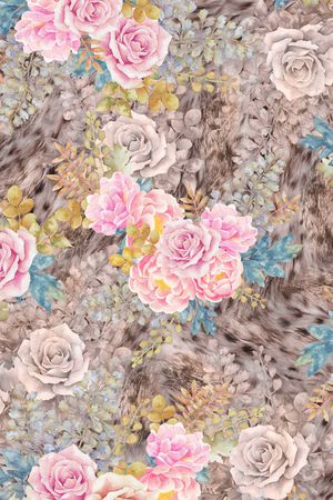 满版散花印花华亿平台图片