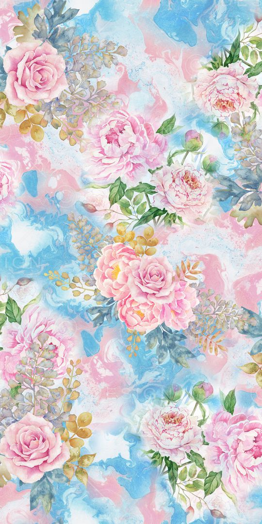 满版散花印花华亿平台图片