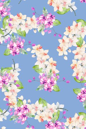 满版散花印花华亿平台图片