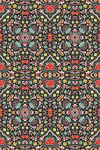 民族风花纹印花华亿平台图片