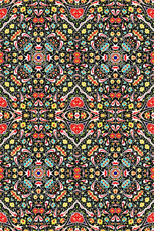 民族风花纹印花华亿平台图片