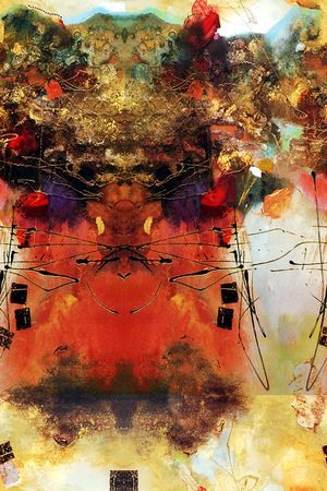 抽象印花华亿平台图片