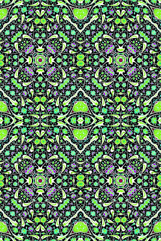 民族风花纹印花华亿平台图片