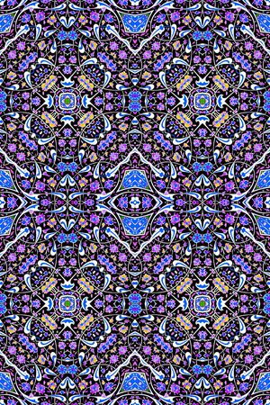 民族风花纹印花华亿平台图片